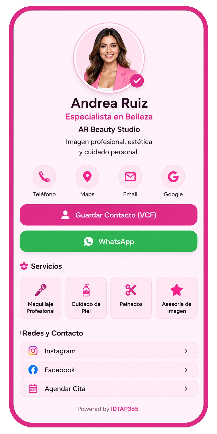 Vista previa del diseño Comercial Rosa para negocios locales y servicios personales