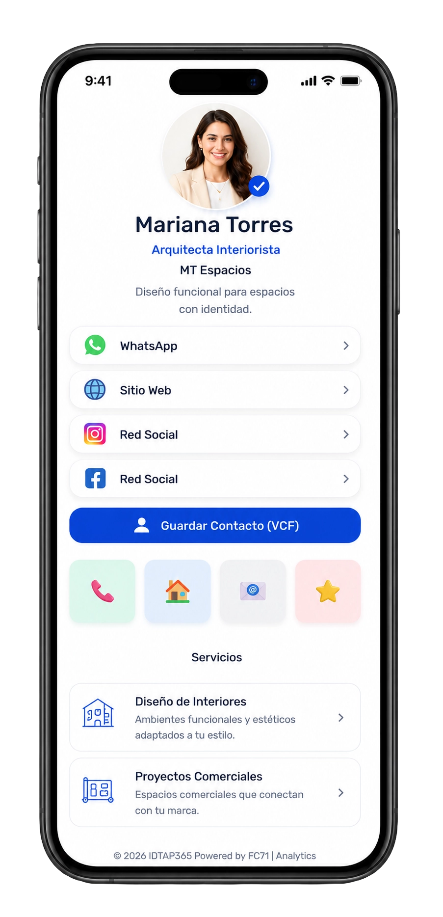 Vista previa del diseño Professional Light para profesionistas y asesores